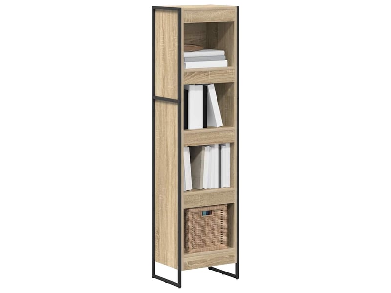  Bibliothèque, armoire à livres 40 x 30 x 155 cm bois d'ingénierie sonoma  - Conforama C