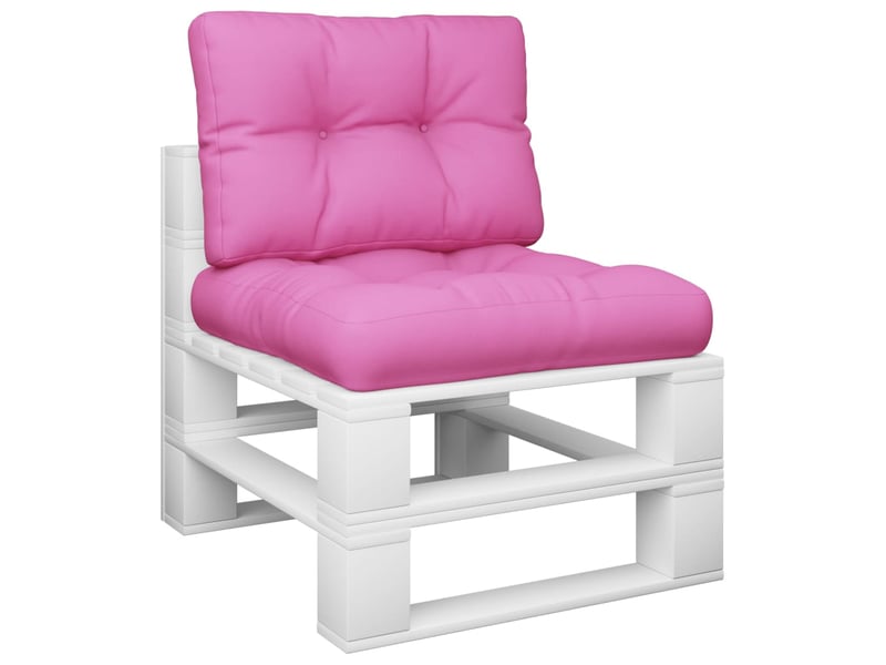  Lot de 2 coussins de palette, coussins de canapé rose tissu cf59597  - Conforama C