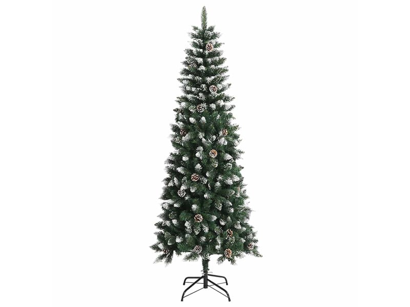 Sapin de noël artificiel, arbre de noël vert 240 cm pvc, plastique et acier shl6847  - Conforama E