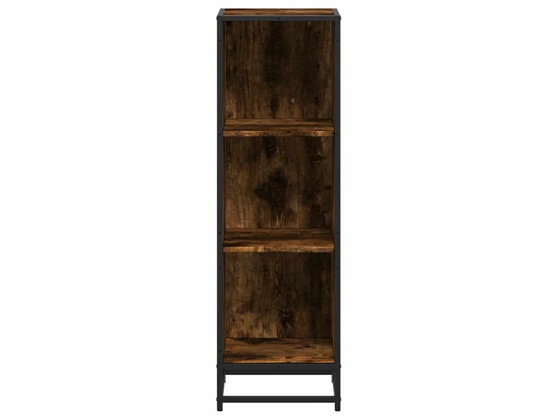  Bibliothèque, étagère de rangement chêne fumé 33,5x33x107,5 cm bois d'ingénierie  - Conforama D