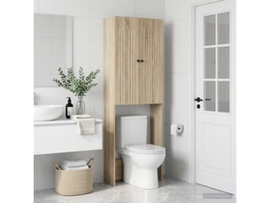 Armoire de toilette alkmaar chêne sonoma 66x25.5x190 cm