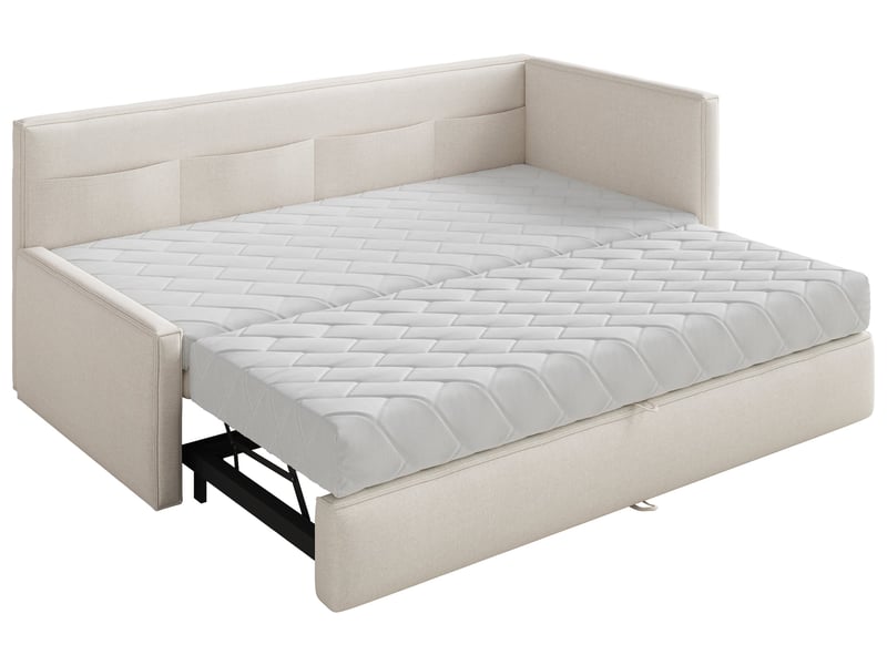  Selsey nesmi - lit rembourré - 90x200 cm - crème Nesmi - Conforama E