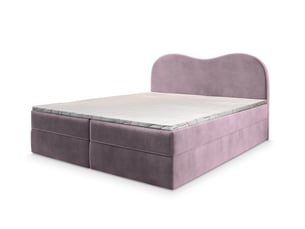 Lit avec rangement 140x200 cm <strong>MASSENO</strong> <strong></strong> coloris violet