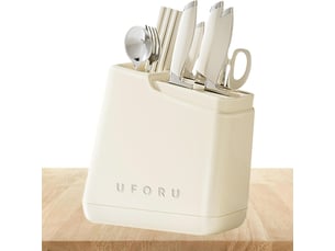 Rangement pour ustensiles de cuisine, multifonction amovible et portable - support pour baguettes amovible - pour ciseaux, aiguisage, fourchettes