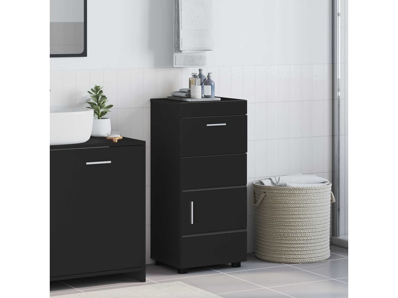  Ensemble d'armoire de salle de bain tulum noir cf62990  - Conforama B