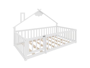 Lit simple 90x190 cm PHOEBE CAT   coloris blanc
