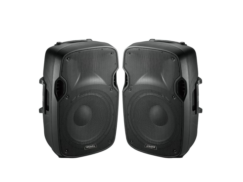  Paire d'enceinte passive - ibiza sound xtk12 -12-30cm - 2x500w - en abs moulé - puissance 2x250w rms  - Conforama A
