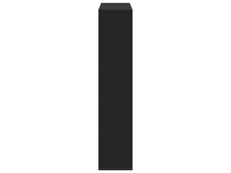  Cloison bibliothèque, meuble de rangement noir 100x33x156,5 cm bois d'ingénierie  - Conforama D