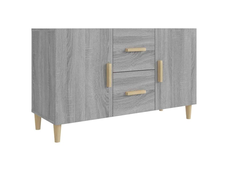  Buffet - bahut - meuble de rangement sonoma gris 100x36x60 cm bois d'ingénierie  - Conforama A