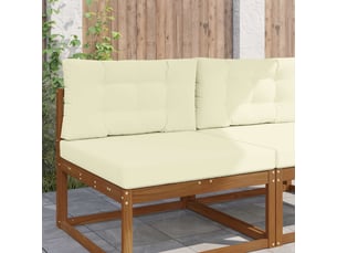 Coussin de canapé d'extérieur, coussin de chaise polyester crème 80 x 80 cm cf54081