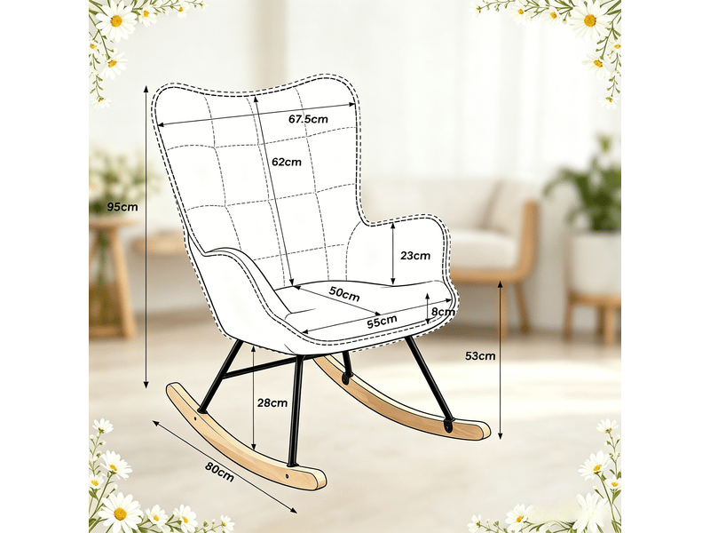 Fauteuil tv élégant à dossier haut, ergonomique, à bascule, lecture et détente - Conforama C