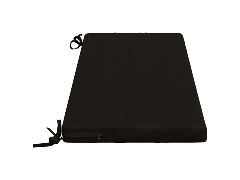  Coussin de banc, coussin d'assise, coussin de canapé soest 100 % polyester noir 110 x 40 x 5 cm cf53397  - Conforama D