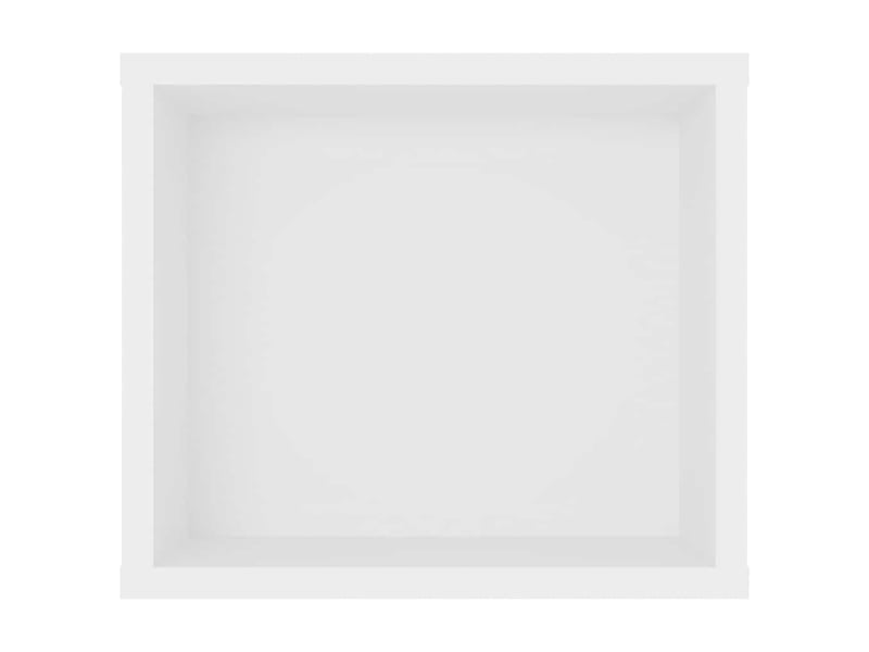  Meuble tv - banc tv - meuble de rangement suspendu blanc 100x30x26,5 cm bois d’ingénierie  - Conforama E