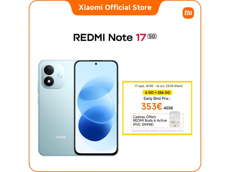  Smartphone 5g note 17 6 256 go bleu ecran amoled 6,99 charge turbo 45 w batterie 7 700 mah protection ip65 421705_AADKZ58216_6_DROPFR - Conforama A