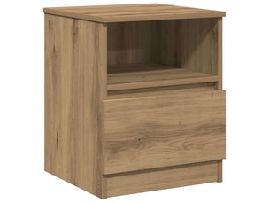 Table de chevet - cabinet de chevet - table de nuit chêne artisanal 40x40x50 cm bois d’ingénierie