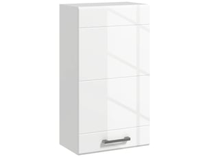 Armoire murale de salle de bain 1 porte mdf blanc brillant 37 x 22,5 x 70 cm