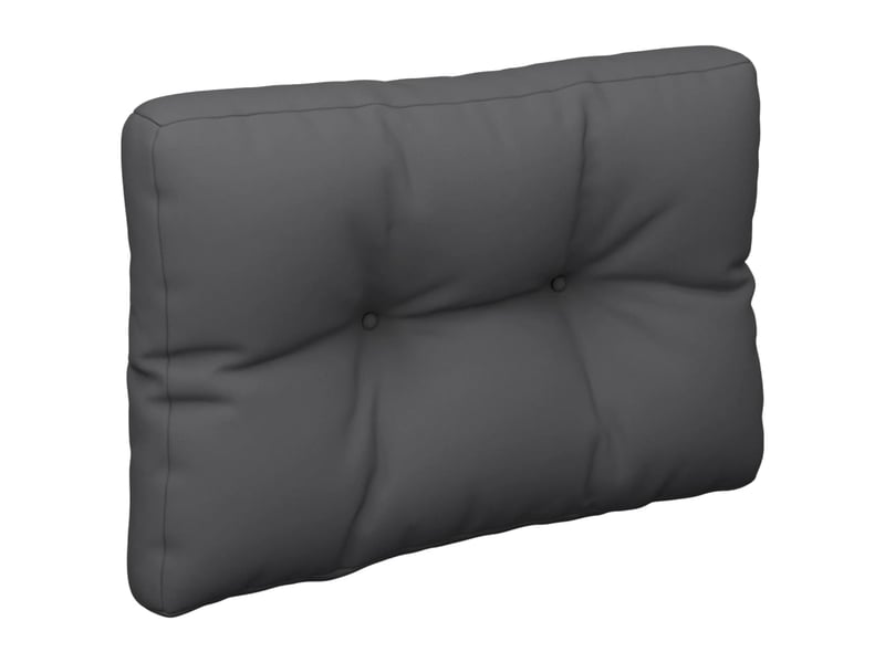  Coussin de palette, coussin de chaise, coussin de canapé anthracite 50x40x12 cm tissu cf55273  - Conforama D