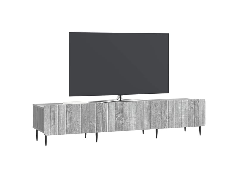  Meuble tv - banc tv - meuble de rangement sonoma gris 147 x 34,5 x 32 cm bois d'ingénierie  - Conforama C