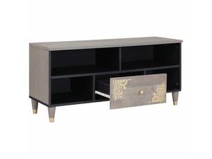Meuble tv coloris gris 100 cm <strong></strong>  <strong></strong>