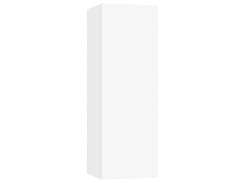 Ensemble de meubles tv ; bancs tv ; armoires tv 8 pcs blanc bois d'ingénierie  - Conforama F