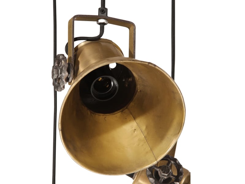  Lampe suspendue, suspension luminaire 25 w laiton antique 30x30x100 cm e27  - Conforama D