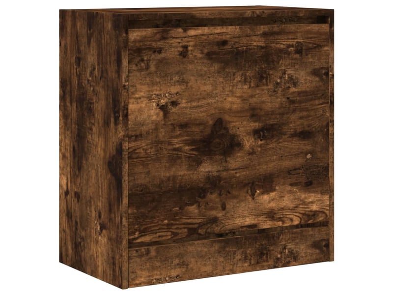  Meuble à chaussure | armoire à chaussures chêne fumé 60x34x63,5 cm bois d'ingénierie  - Conforama D