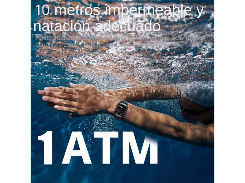  Montre connectée pour homme avec bluetooth, étanche jusqu'à 10 mètres.  - Conforama C