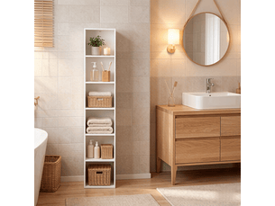 Étagère cube haute pour livres et décoration idéale pour salon ou bureau