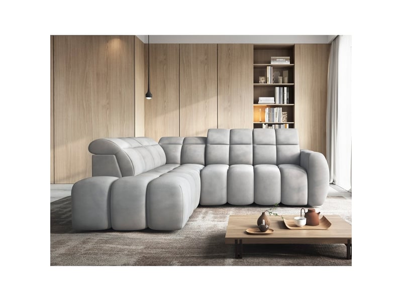  Canapé d'angle électrique ronda 4 places gris – angle gauche – version 2  - Conforama E
