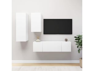 Meuble tv coloris blanc  <strong></strong>  <strong></strong>