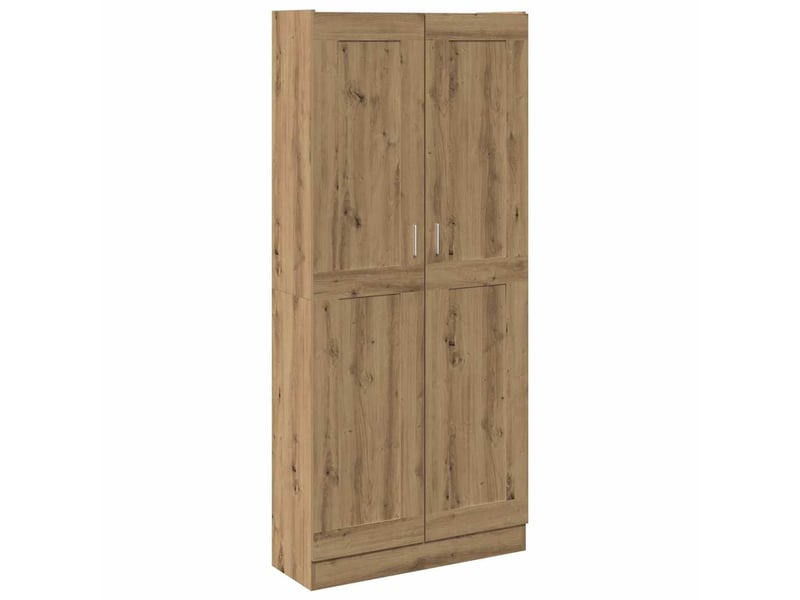  Buffet haut, meuble de rangement chêne artisanal 82,5x30,5x185 cm bois d'ingénierie  - Conforama A