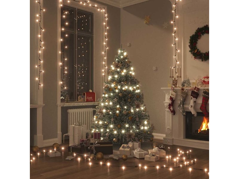Guirlande led, éclairage de noël avec 150 led blanc chaud 15 m pvc cf62350 - Conforama B
