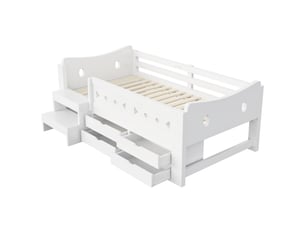 Lit simple 90x200 cm VVBV  cao-LDF00652AAK-conf-NEW coloris blanc