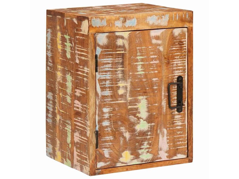  Table de chevet - cabinet de chevet - table de nuit marron bois massif de récupération  - Conforama A