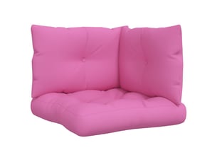 Lot de 3 coussins de palette, coussins de canapé rose tissu oxford cf59699