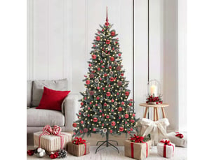 Sapin de noël - arbre de noël artificiel vert 180 cm pvc, plastique et acier
