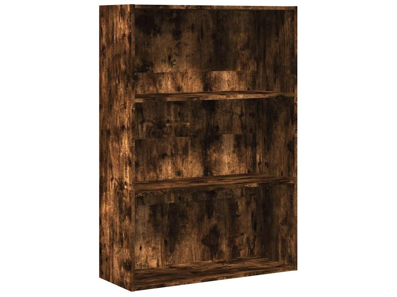  Bibliothèque, étagère de rangement chêne fumé 80x30x114 cm bois d'ingénierie  - Conforama A