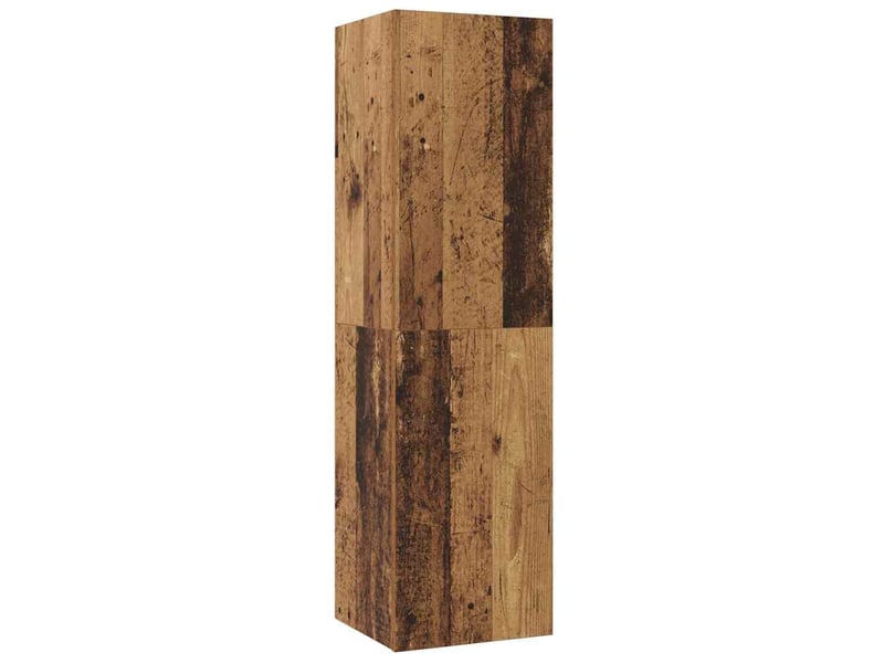  Meuble tv - banc tv - meuble de rangement mural 4 pcs bois ancien bois d'ingénierie  - Conforama E