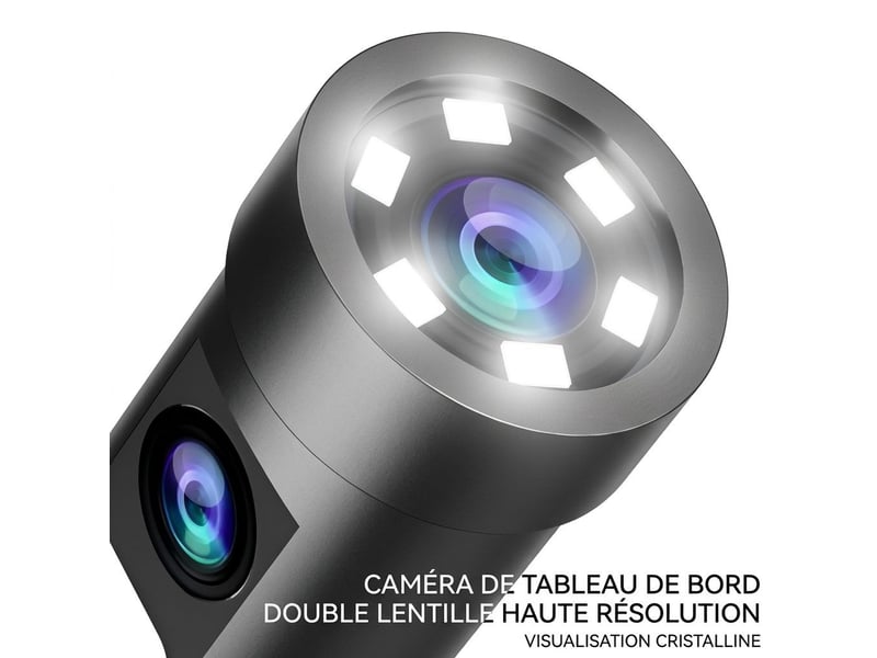  Caméra endoscope wifi hd 1080p double objectif étanche ip67 – caméra d'inspection 2.0 mp pour smartphone ios et android avec câble semi-rigide 1m, usb-c et adaptateurs lightningmicro-usb – noir  - Conforama B