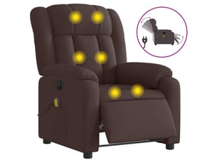 Fauteuil relax électrique <strong></strong> Tissu marron