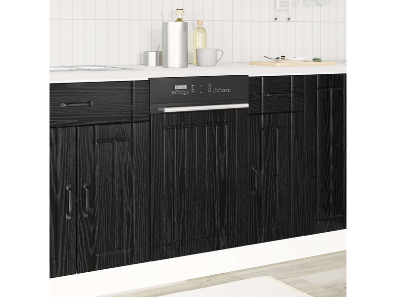  Panneau de lave-vaisselle chêne noir 45x1,5x57cm shl5298  - Conforama B