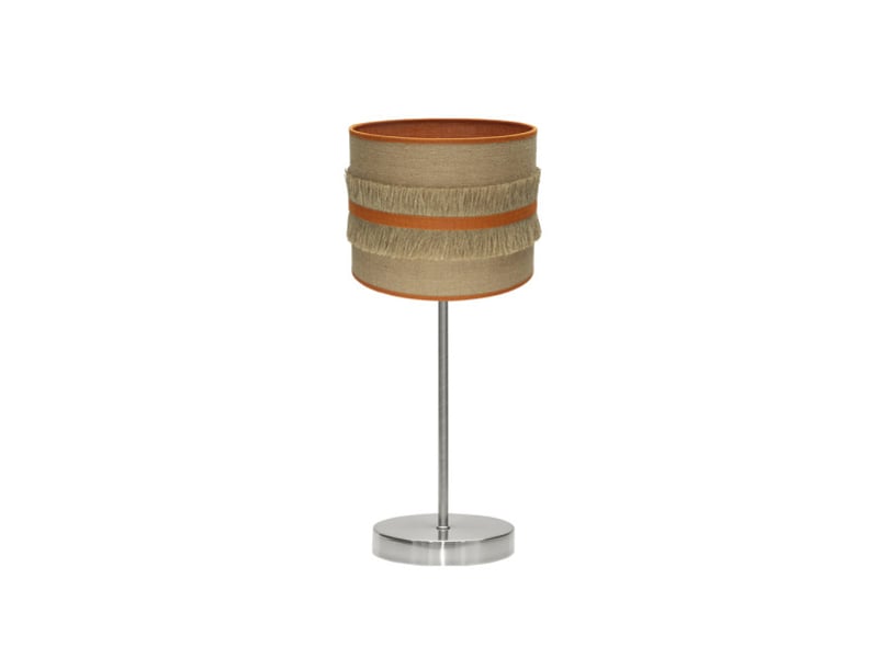  Lampe à poser fabrilamp natalia toile de juteorange 1 x e14 43 x 17 x 17 cm 188571004 - Conforama A