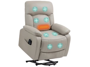 Fauteuil relax électrique  PANGIVO Simili gris
