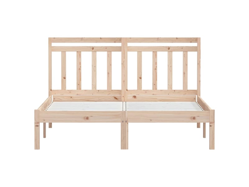  Lit double- lit adulte -  cadre de lit sans matelas bois massif 140x200 cm  - Conforama C
