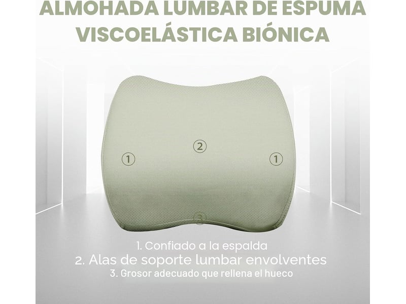  Gtplayer chaise de jeu ergonomique, réglable et pivotante en tissu respirant - vert GT905-GE - Conforama B