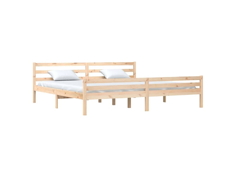  Lit double- lit adulte -  cadre de lit sans matelas bois massif 200x200 cm  - Conforama B