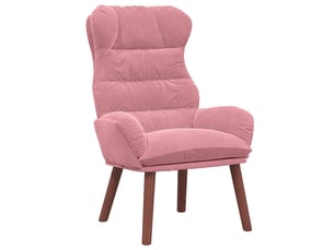 Fauteuil fixe <strong>VIDAXL</strong> <strong></strong> Velours rose vendu A l'unité
