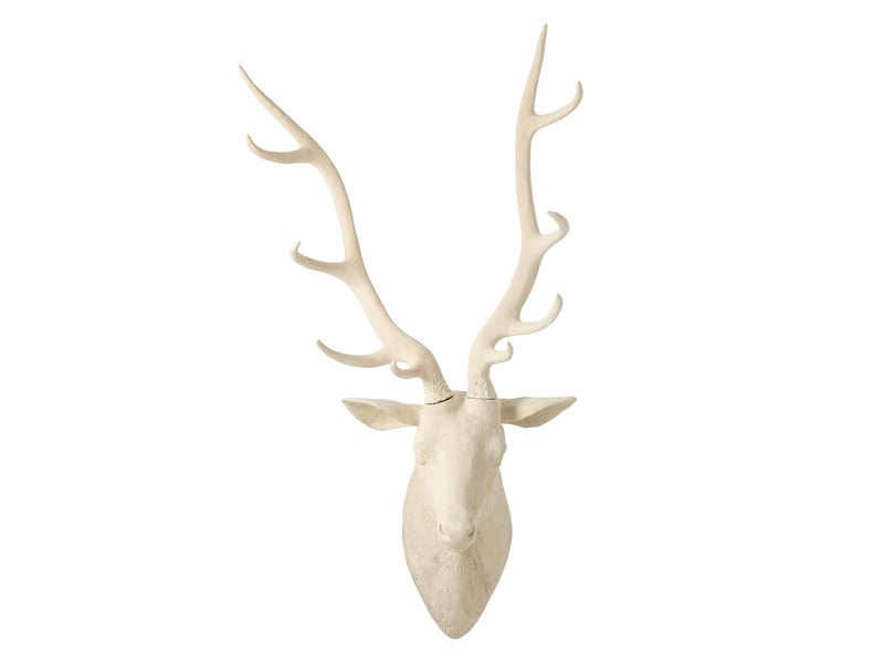  Suspension murale tête de cerf aurel 103cm beige  - Conforama A