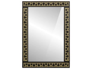 Miroir de salle de bain, miroir de toilette 50x70x2,5 cm bois de manguier massif et verre cf62480