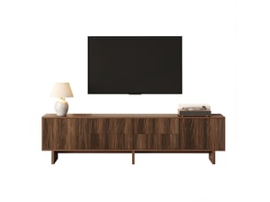 Meuble tv coloris bois foncé 180 cm MEUBLIV  